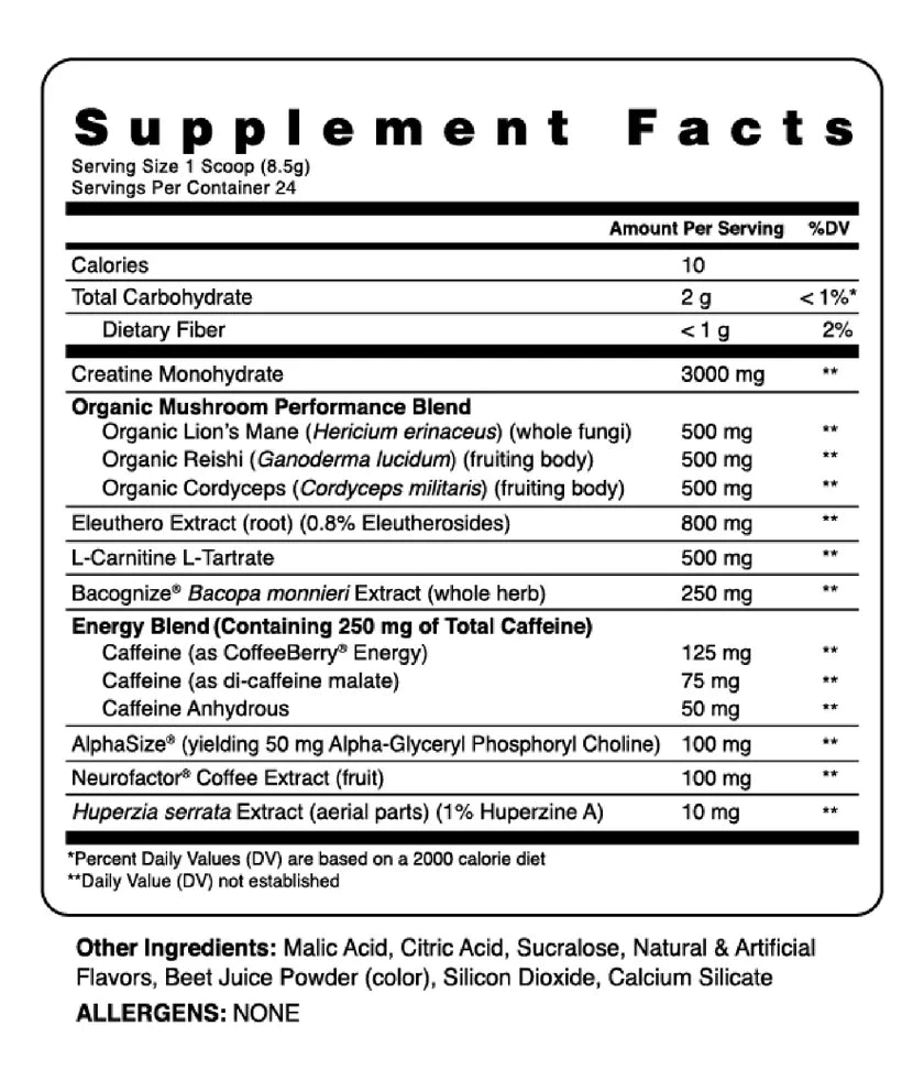Kinetic Mushroom Enhanced Pre-Workout