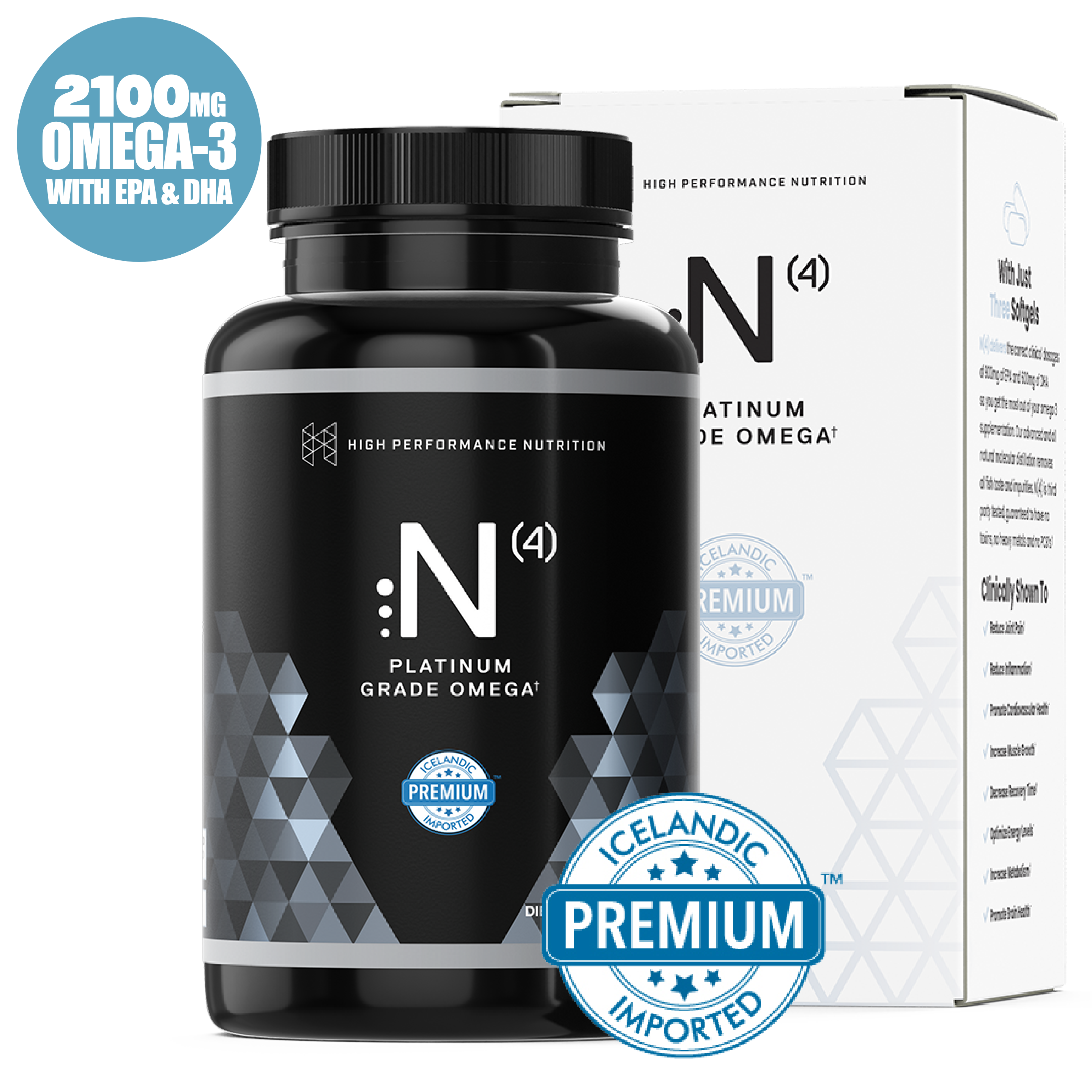 N(4) Icelandic Omega-3 Fish Oil
